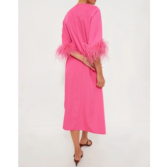 TUCKERNUCK Hot Pink Feather Jamie Dress - Picture 4 of 14